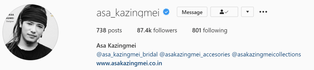 Most Influential Tangkhul Instagram account | Asa Kazingmei
