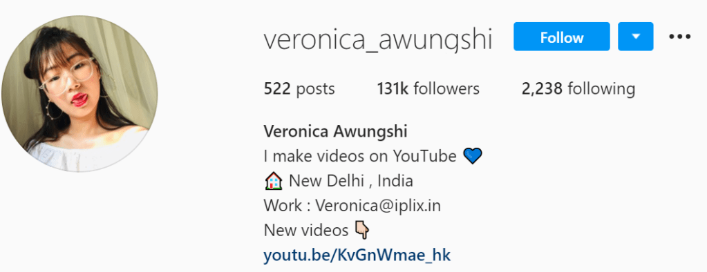 Most Influential Tangkhul Instagram account | Veronica Awungshi
