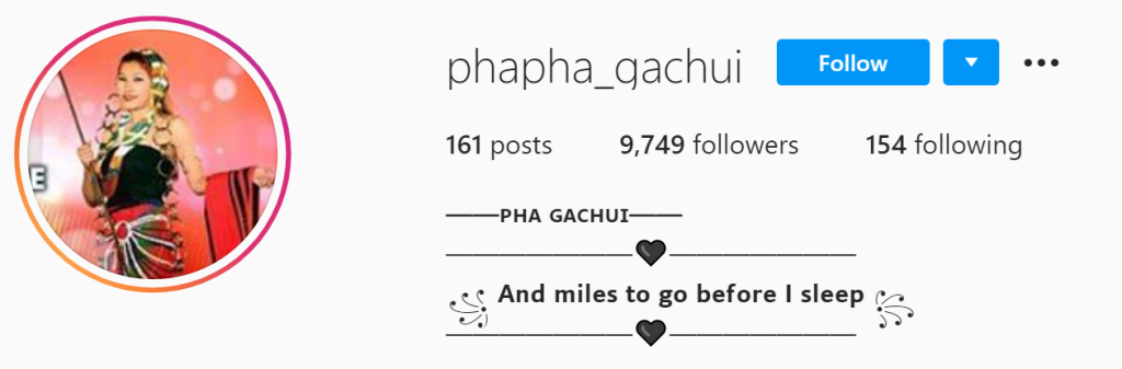 Top Tangkhul Instagram account | Phapha Kachui
